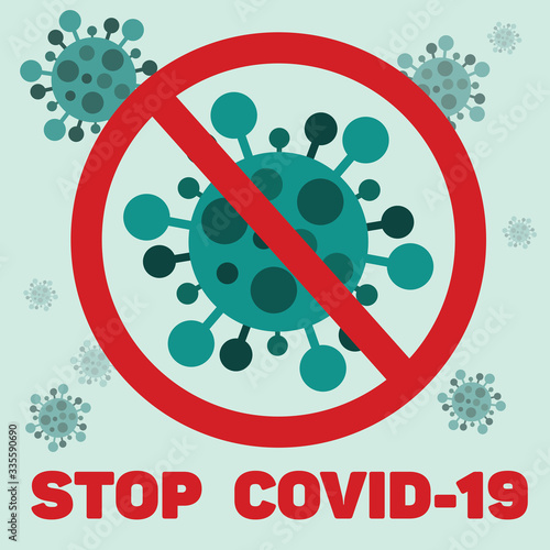 Coronavirus COVID-19. Vector illustration. Virus wuhan from china.