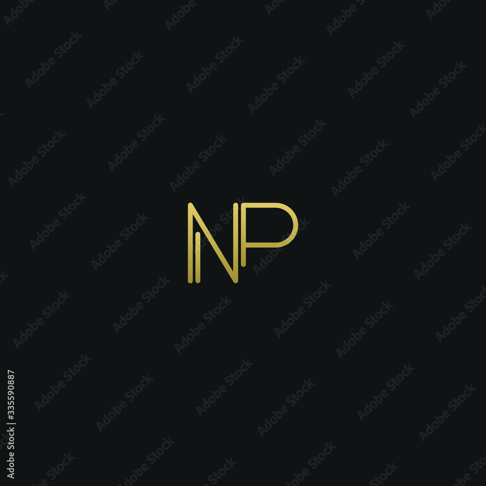 Creative modern elegant trendy unique artistic NP PN N P initial based letter icon logo Creative modern elegant trendy unique artistic NP PN N P initial based letter icon logo