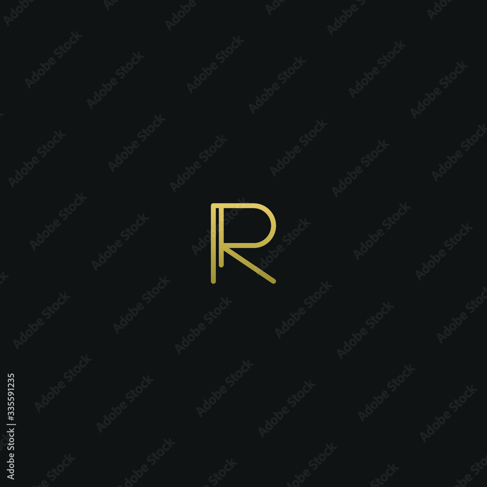 Creative modern elegant trendy unique artistic R RR initial based letter icon logo Creative modern elegant trendy unique artistic R RR initial based letter icon logo