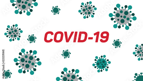 Coronavirus COVID-19. Vector illustration. Virus wuhan from china.