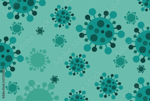 Coronavirus COVID-19. Virus Wuhan from China. Vector illustration.