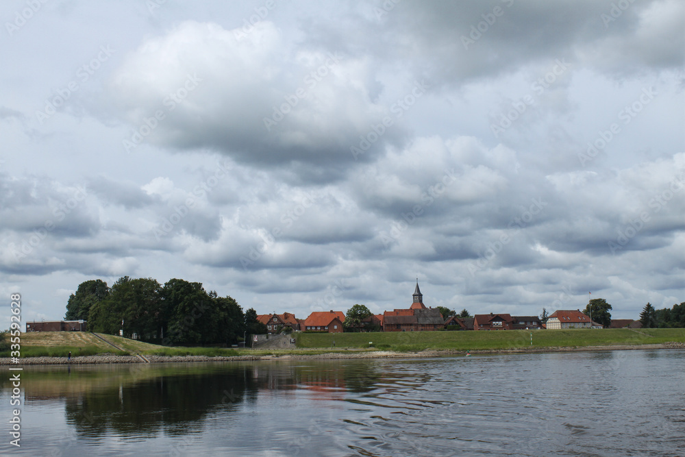 Blick auf Schnackenburg an der Elbe Blick auf Schnackenburg an der Elbe