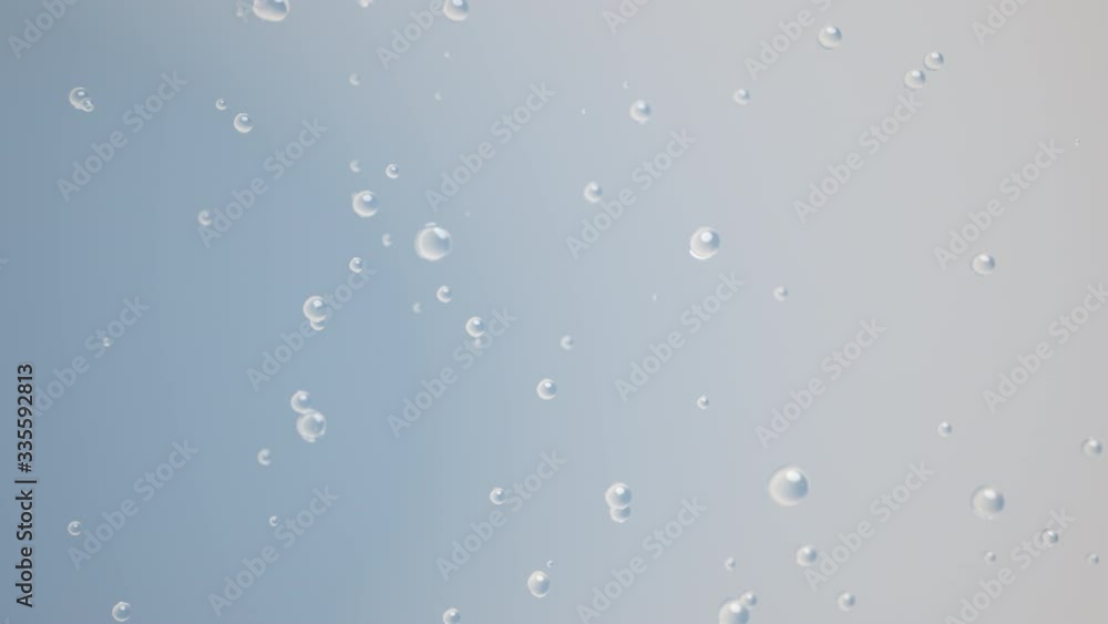 Close up Slow motion Water Liquid Explosion on air. Selective focus. 3D animation.4K Close up Slow motion Water Liquid Explosion on air. Selective focus. 3D animation.4K
