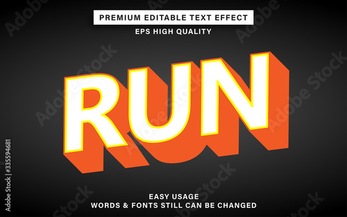 run text effect