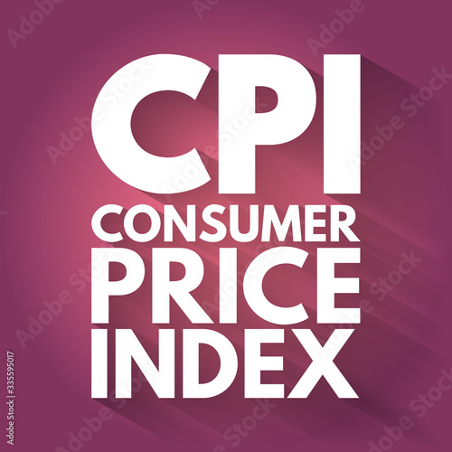 CPI - Consumer Price Index acronym, business concept background
