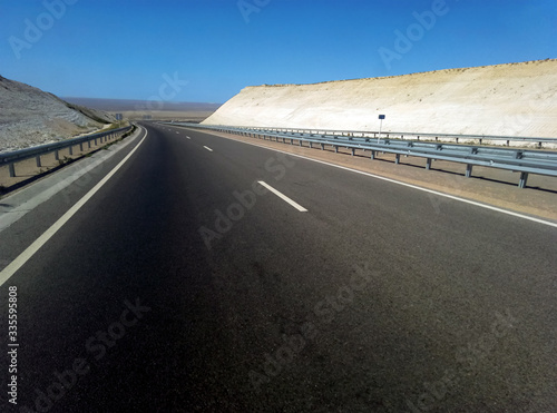 Road in the cavity. photo