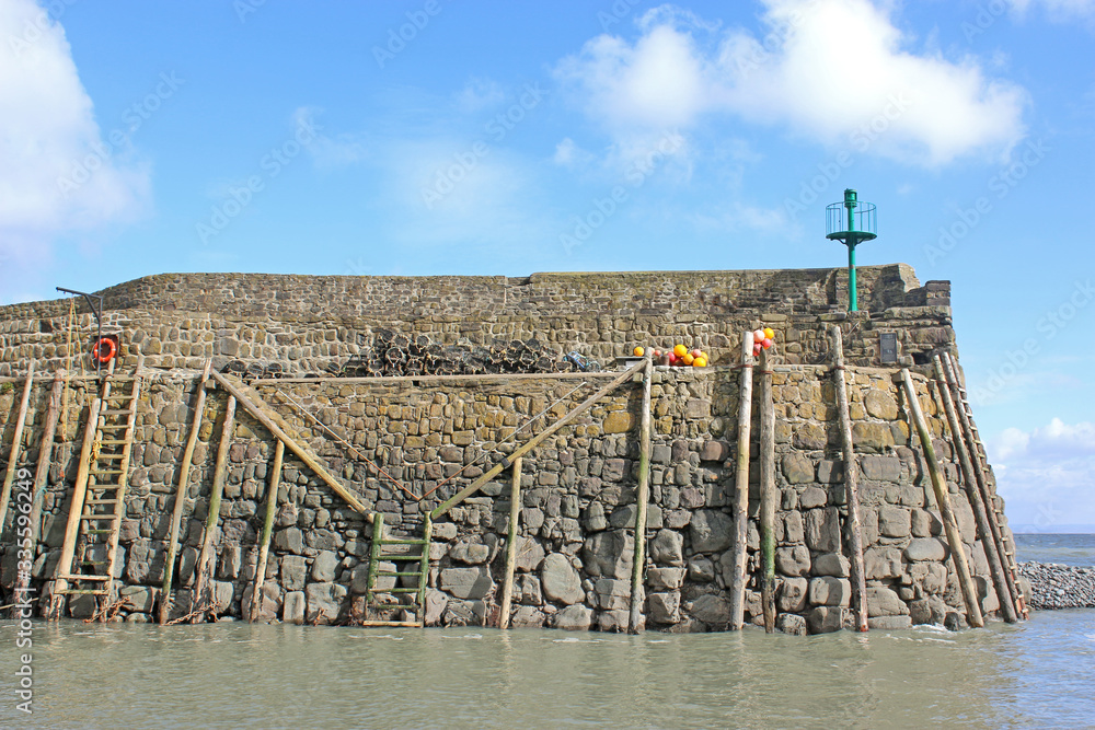 Clovelly harbour wall, Devon	