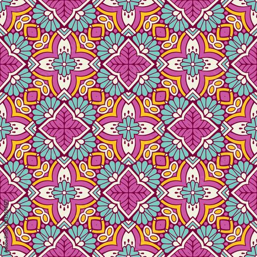 Seamless pattern. Vintage decorative elements