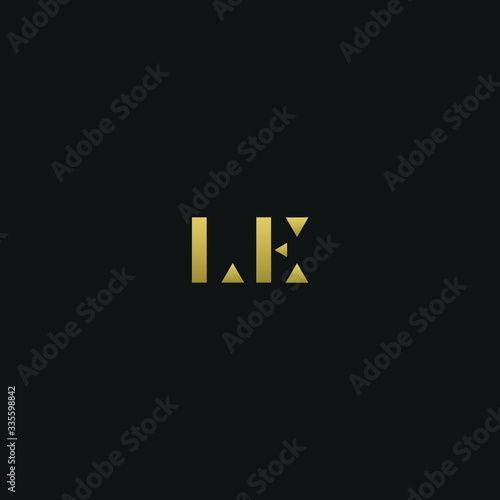 Creative modern elegant trendy unique artistic LE EL L E initial based letter icon logo
