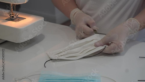 Seam mask for coronavirus at home