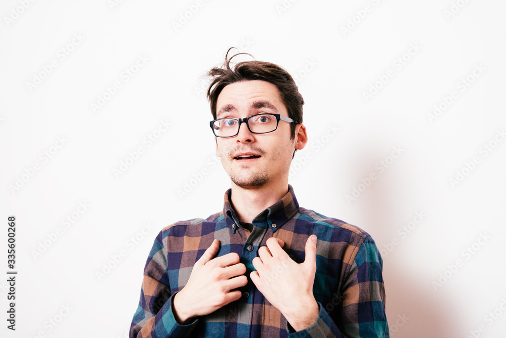 Man is surprised Man is surprised