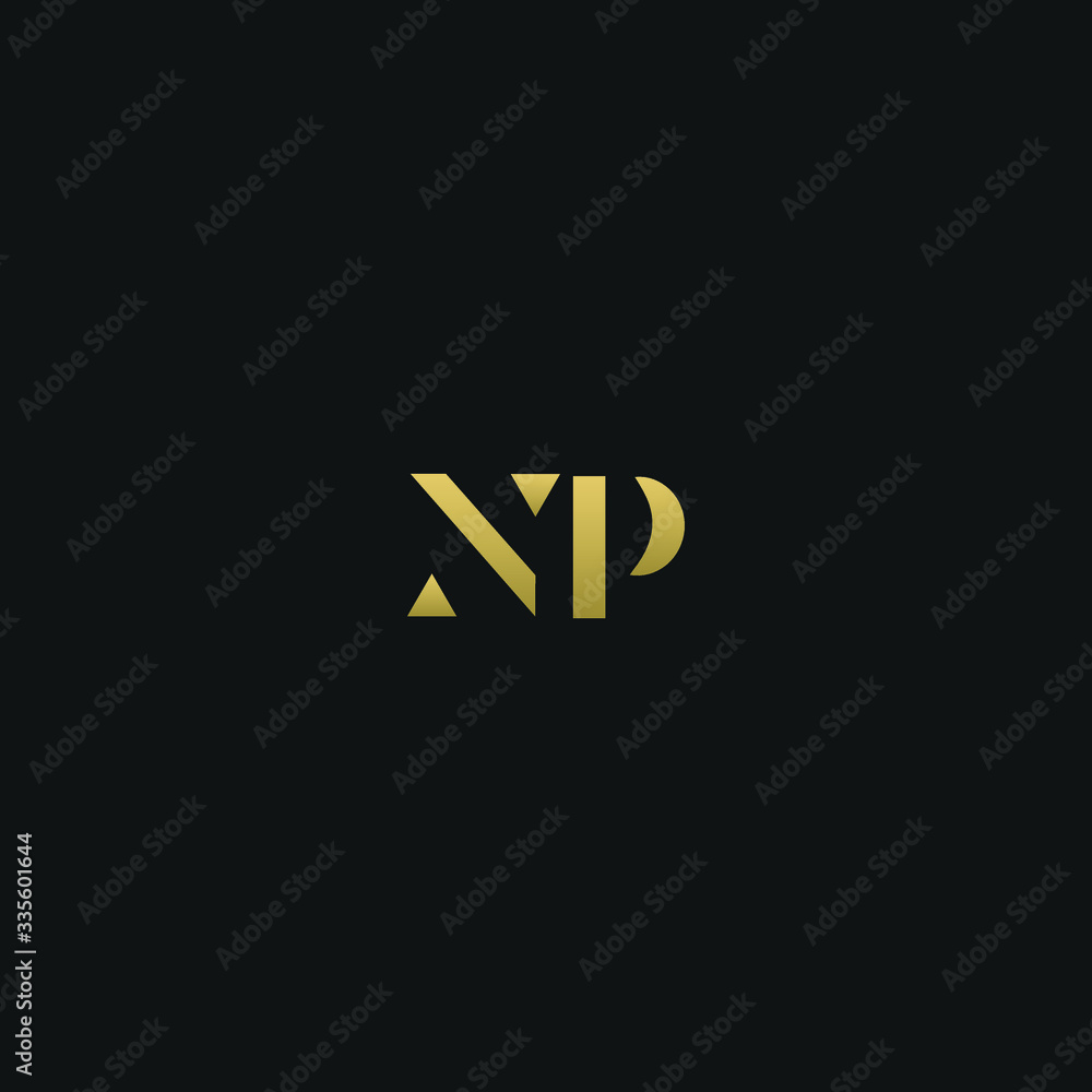 Creative modern elegant trendy unique artistic NP PN N P initial based letter icon logo Creative modern elegant trendy unique artistic NP PN N P initial based letter icon logo