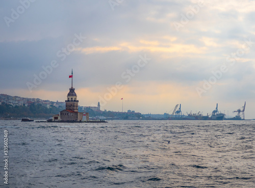 Maiden's Tower, a landmark lighthouse in Istanbul