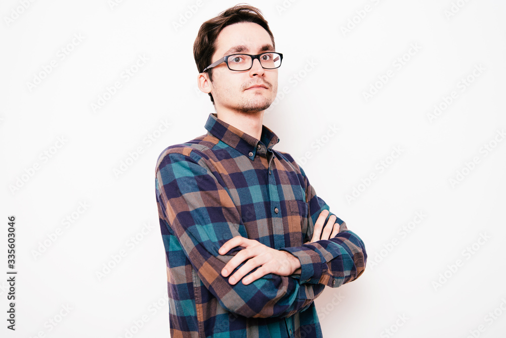 Portrait of a man arms folded