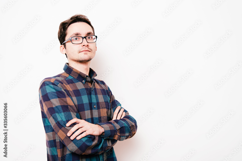 Portrait of a man arms folded Portrait of a man arms folded