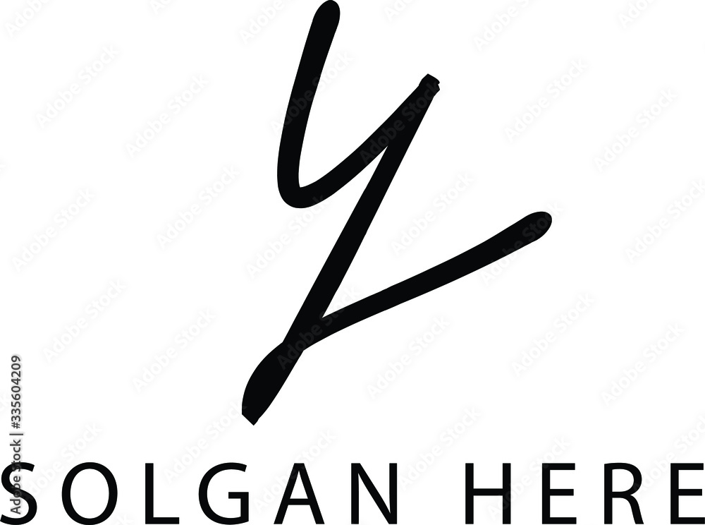 letter Y logo vector signature design letter Y logo vector signature design