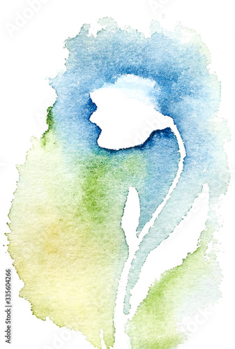 Obraz na płótnie Watercolor flower. Abstract background. Watercolor colorful texture. w salonie