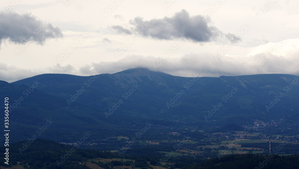 karkonosze - Giant Mountains on a cloudy day