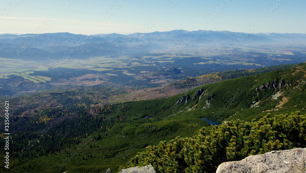 Naklejka premium Giant Mountains during summer