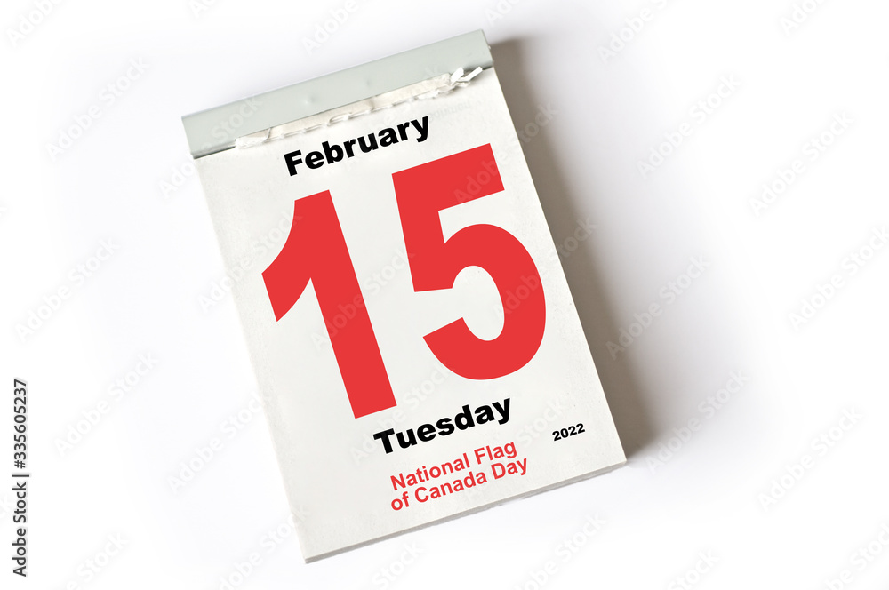 15. February 2022 National Flag of Canada Day 15. February 2022 National Flag of Canada Day