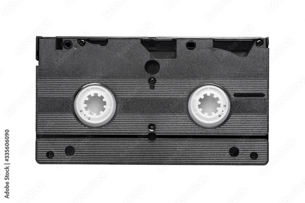 VHS video tape cassette isolated on white VHS video tape cassette isolated on white