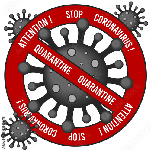 Illustrations concept, stop coronavirus COVID-19. virus wuhan from china. Vector illustrate.