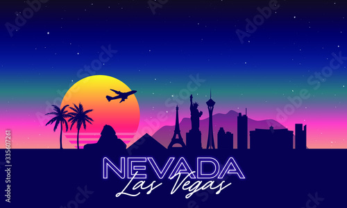Las Vegas Nevada USA Skyline Landscape 
