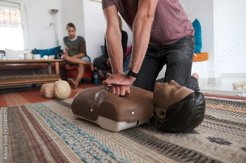 Obraz na płótnie Lifesaver course, lifesaver training