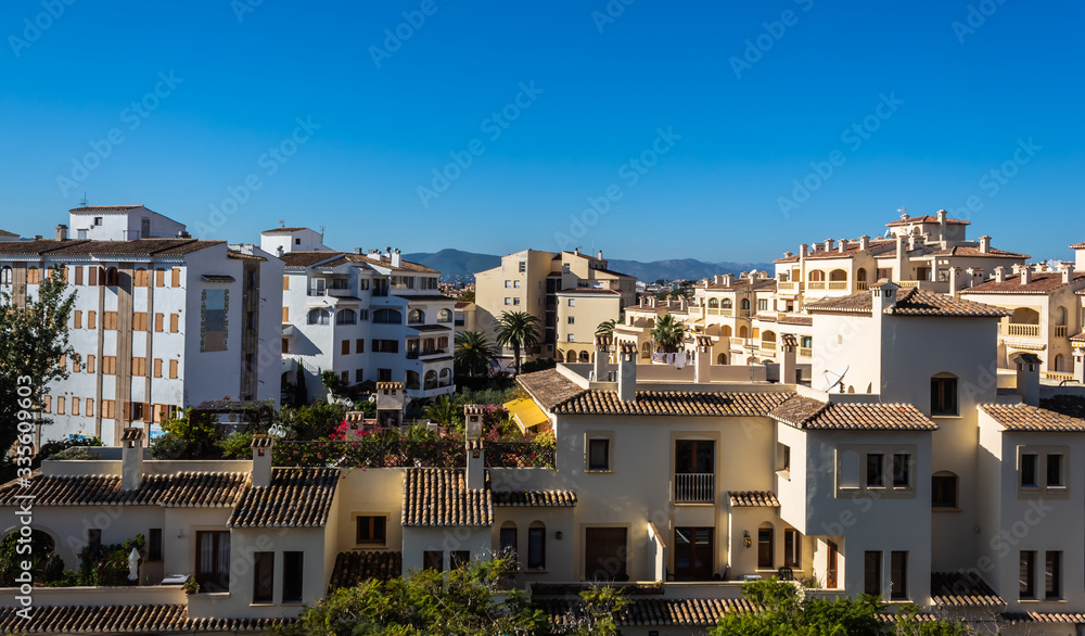 Hermosa vista desde un balcón en la provincia de Valencia
