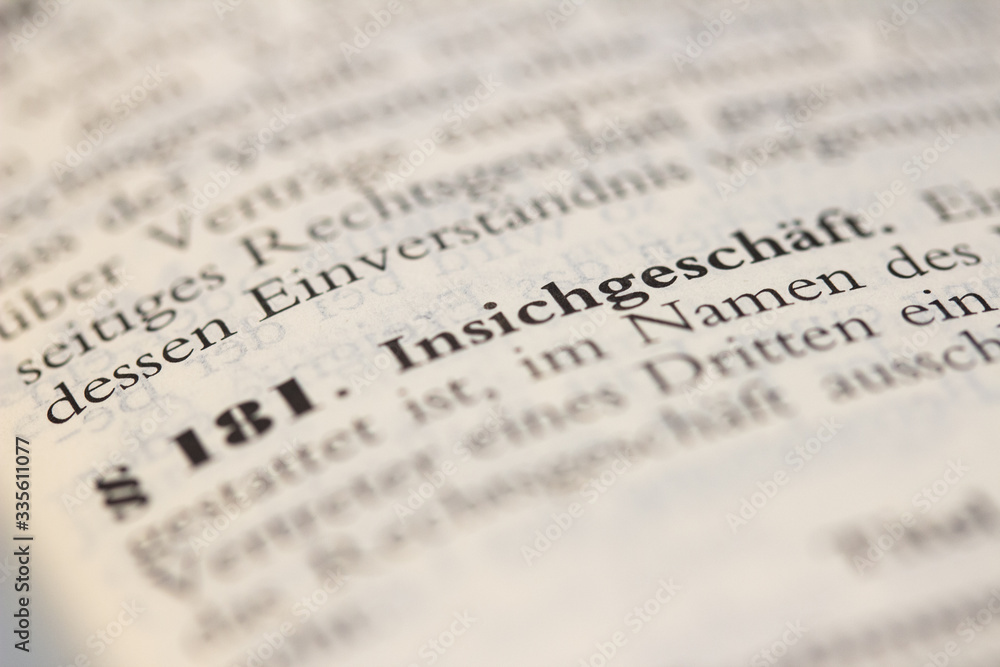 Gesetz zum Verbot des Insichgeschäfts in § 181 BGB Gesetz zum Verbot des Insichgeschäfts in § 181 BGB