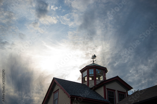 Sunset in the village