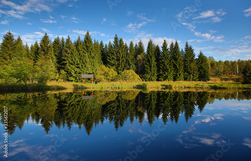 schwarzer teich, auerbach, erzgebirge