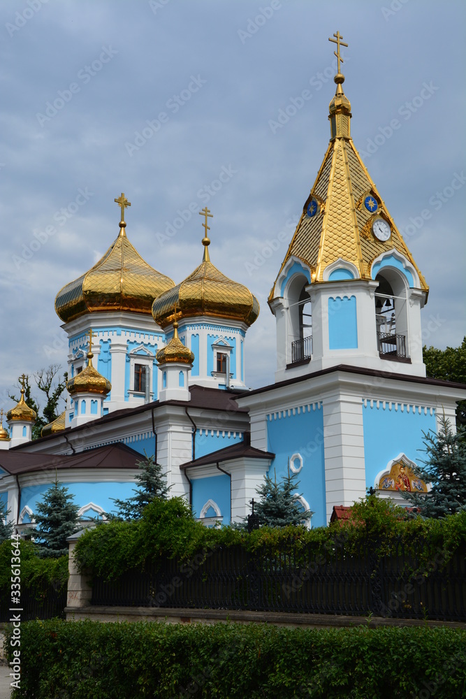 Eglise Orthodoxe bleue Chisinau Moldavie