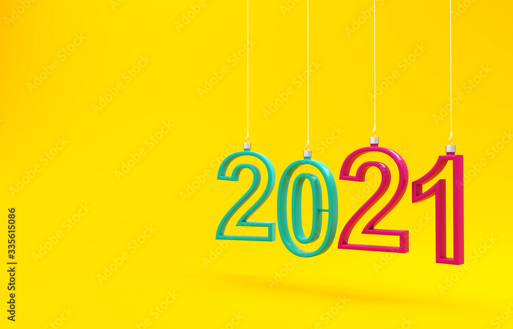 New Year 2021 Creative Design Concept - 3D Rendered Image
New Year 2021 Creative Design Concept - 3D Rendered Image