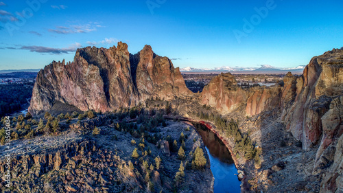 Aerial view of Smith Rock