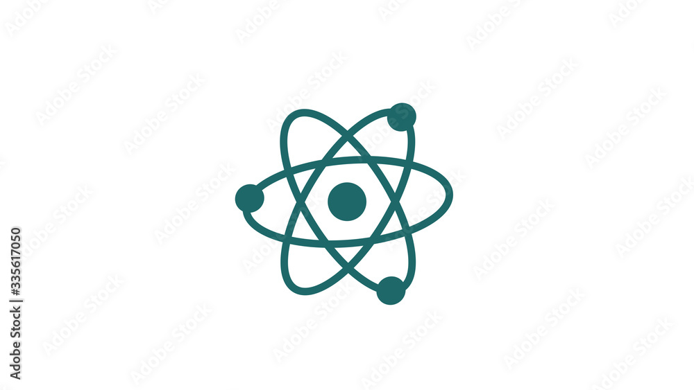 Amazing atom icon on white background,Blue dark atom icon,New atom icon