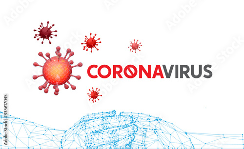 Illustrations concept coronavirus COVID-19. virus wuhan from china. Vector illustrate.