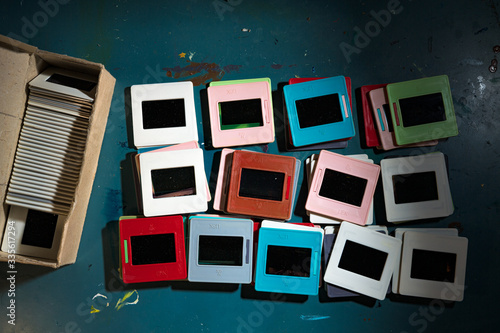 digitizing slides in the evening