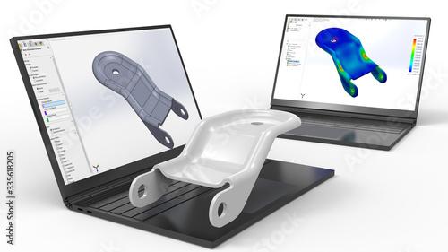 3D rendering - Computer aided Design mechanical components