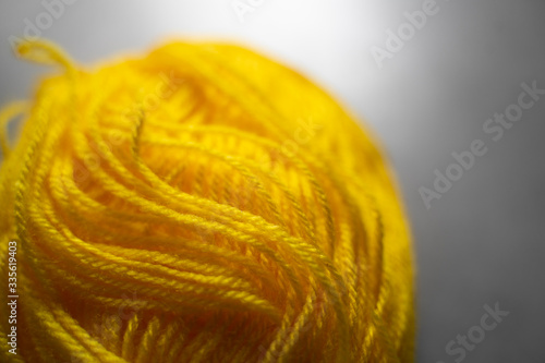 yellow yarn