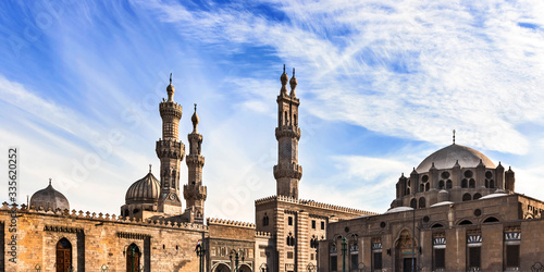 Al Azhar Mosque in Cairo, Egypt photo