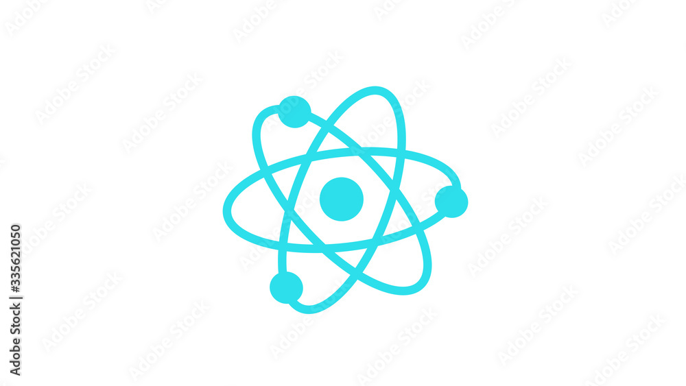 New aqua atom icon on white background,aqua atom,science icon,technology New aqua atom icon on white background,aqua atom,science icon,technology