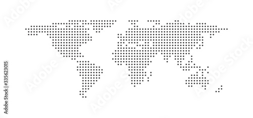 World or Earth Map with dot spot modern concept design Isolated on White background Vector illustration - Elements of this image furnished by NASA.