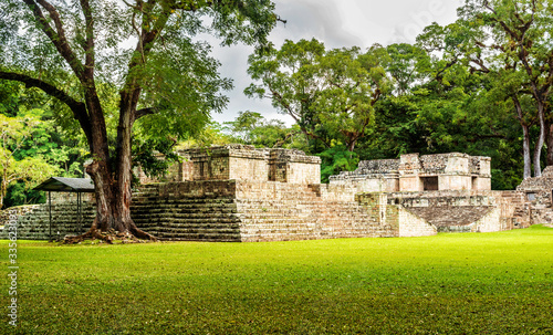 The Mayan ruins in Copan Ruinas, Honduras photo