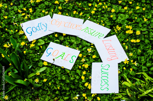 фотографія Goals definition concept explained as Godly objectives assure lasting success ha