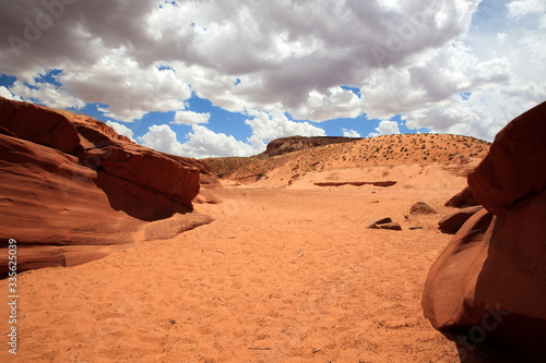 Page, Arizona / USA - August 05, 2015: Landscape near Upper Antelope Canyon, Page, Arizona, USA