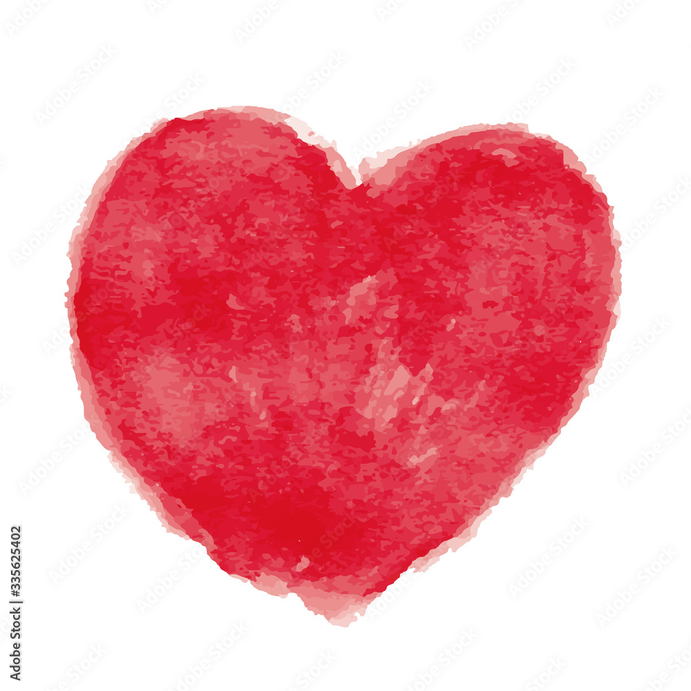 ハート、ハート素材、赤い、赤いハート、赤、イラスト、ベクター、バレンタイン、バレンタインデー、心、水