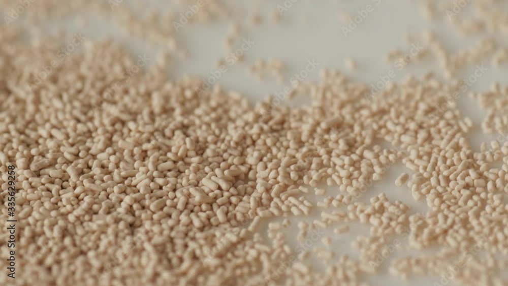 dry instant yeast rotating turning round extreme macro dry instant yeast rotating turning round extreme macro