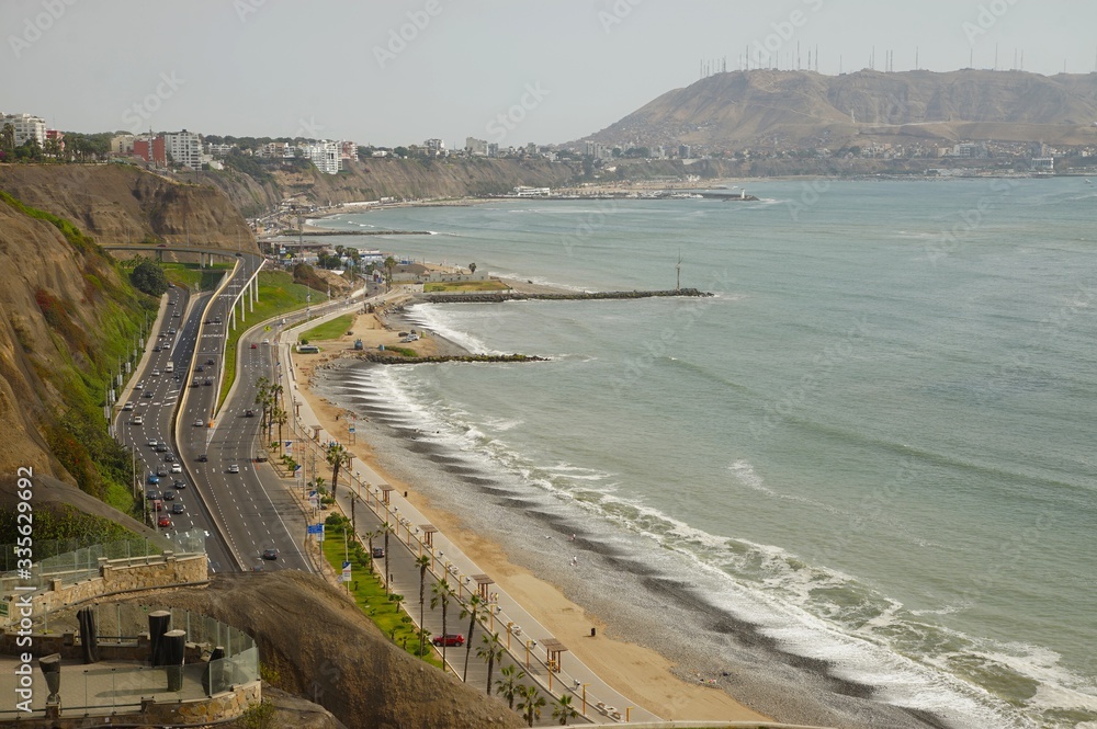Miraflores district  is one of the most popular beaches in the middle of Lima's  Peru