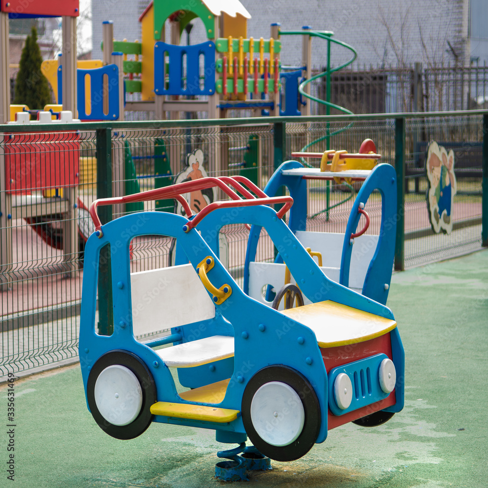 car swing in the playground